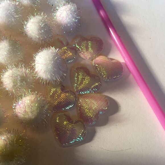 MINI POM Poms & Pink Puff Hearts Combo! - Picture 2 of 9